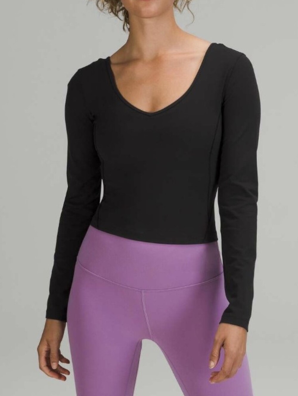 Lululemon Athletica Align Long Sleeve Shirt In Black Size 4 (No Tag 9r Size Dot)